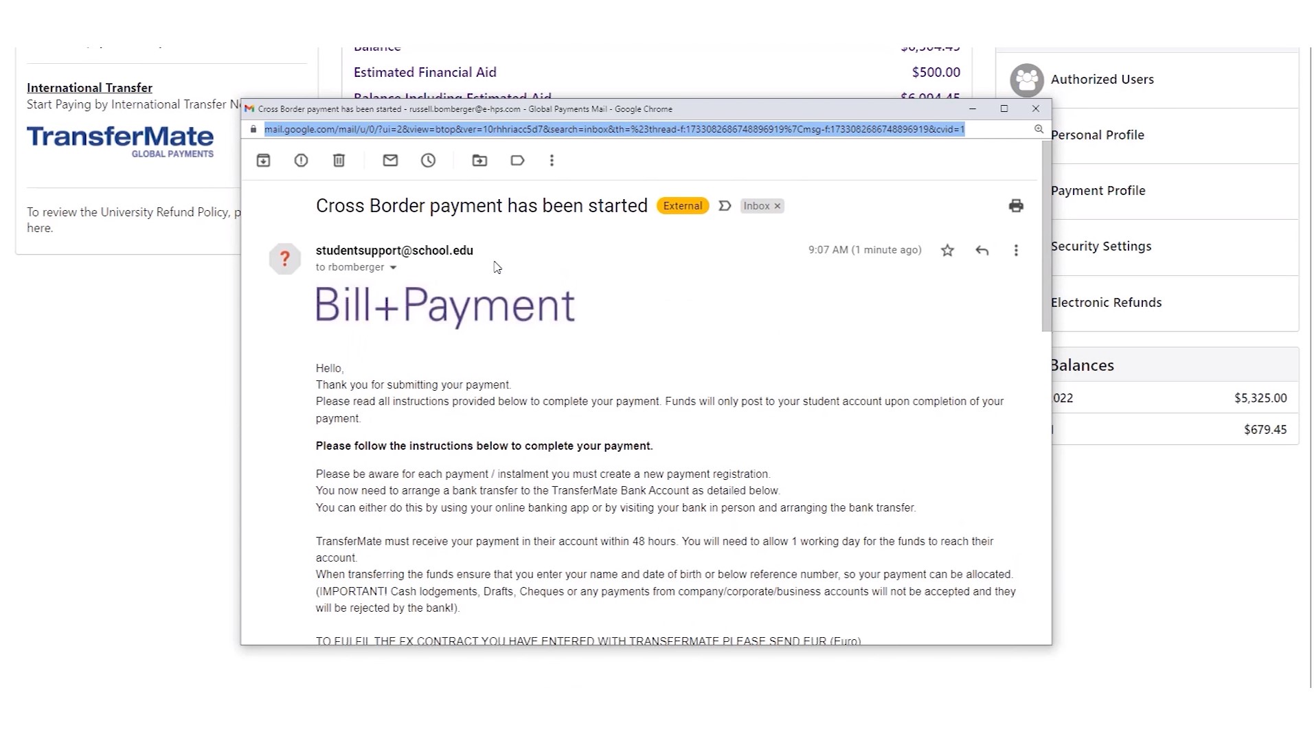 Email Instructions