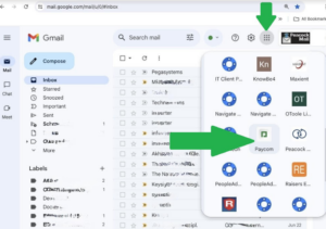 how to access Paycom via Gmail
