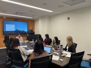 Classroom discussion in GOYA experiential learning collaboration