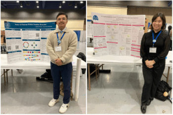 photo of Bautista and Pandey at the Pi Mu Epsilon Conference