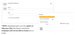 Manage profile instructional view