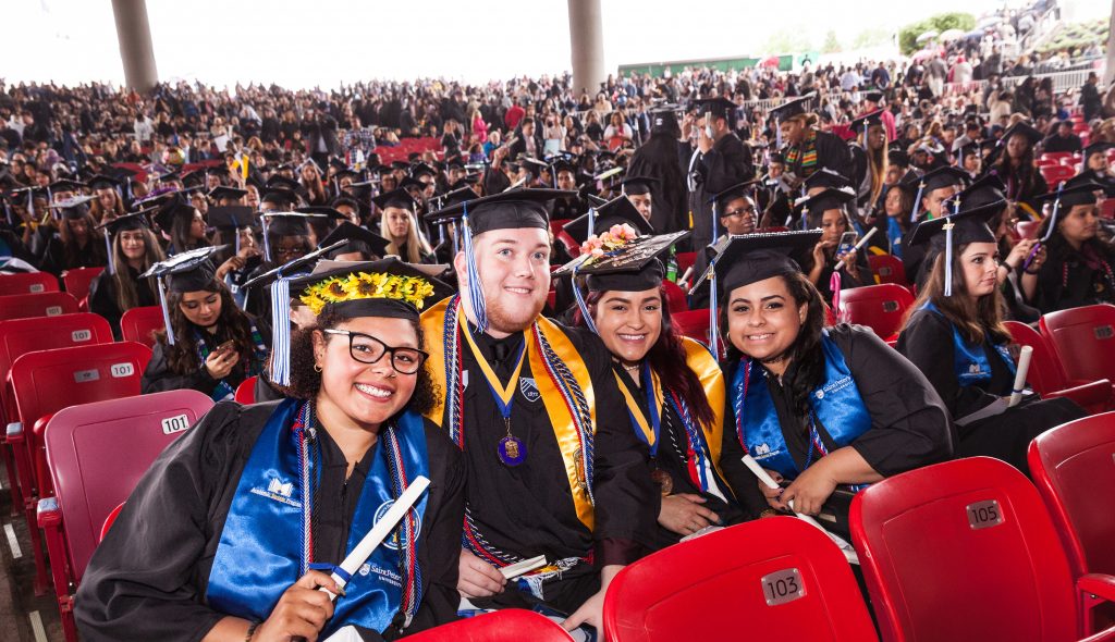 graduates at ceremony